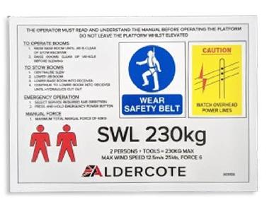 230KG SWL Label