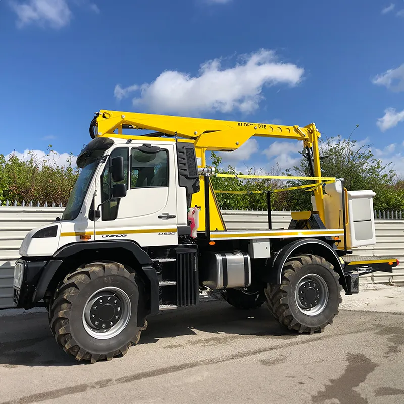 VZX 185 mounted to a Unimog U500